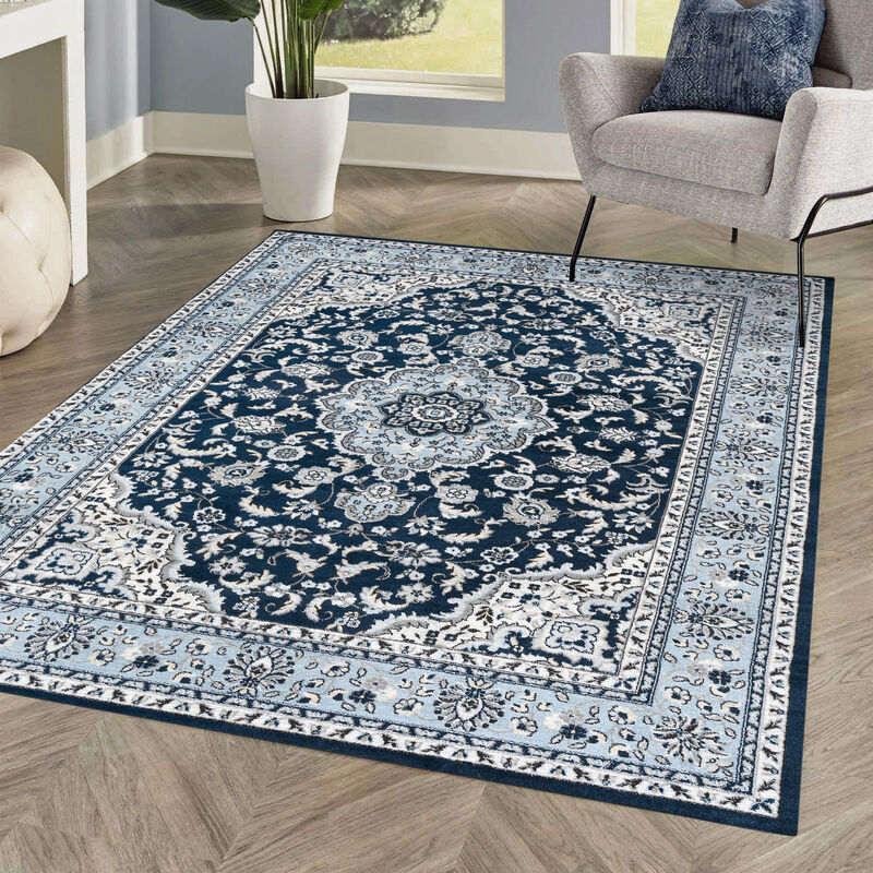 Palmette Modern Persian Floral Area Rug