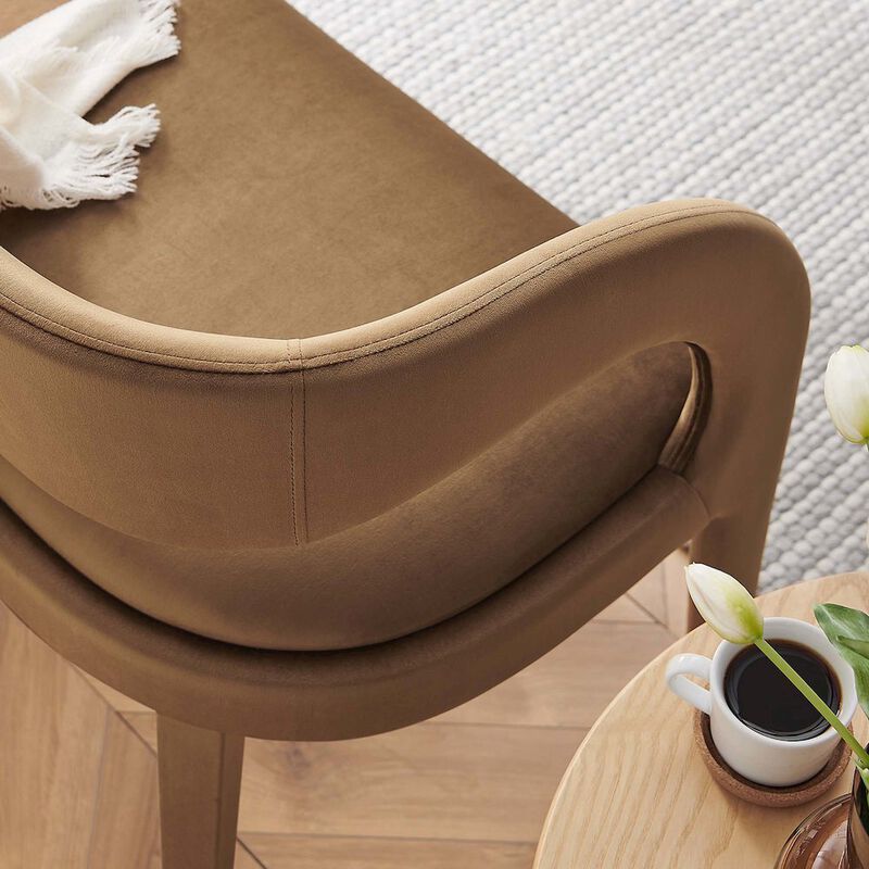 Pinnacle Performance Velvet Accent Bench image number 8
