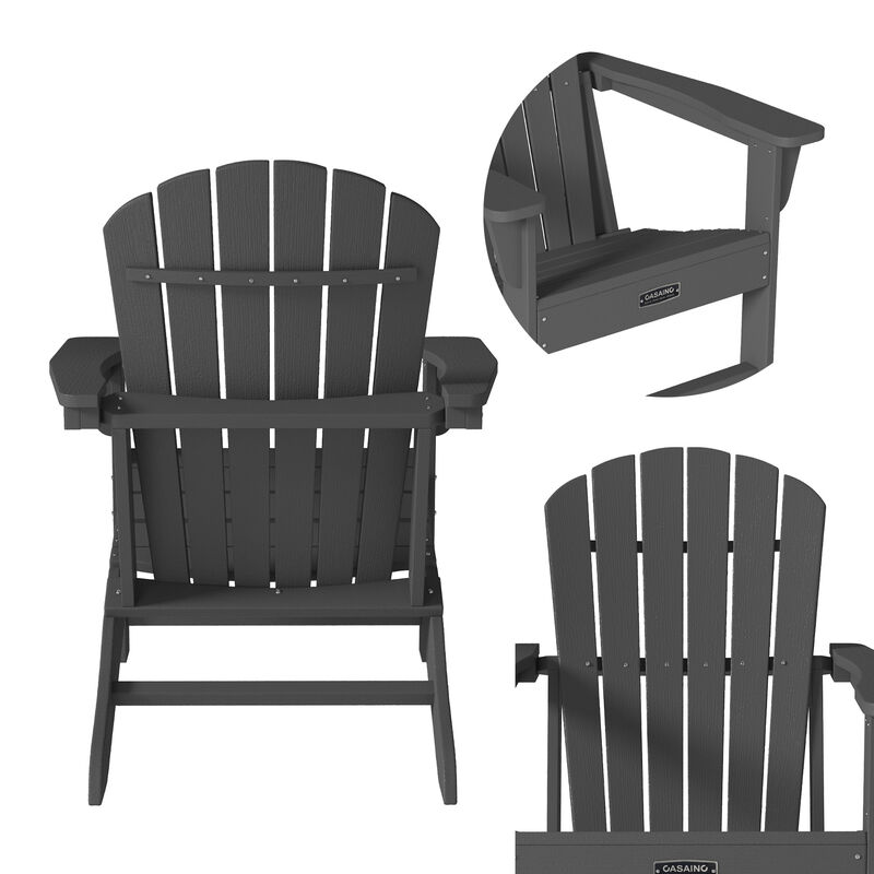Adirondack chairs fire pit 3-Piece Patio Conversation Set