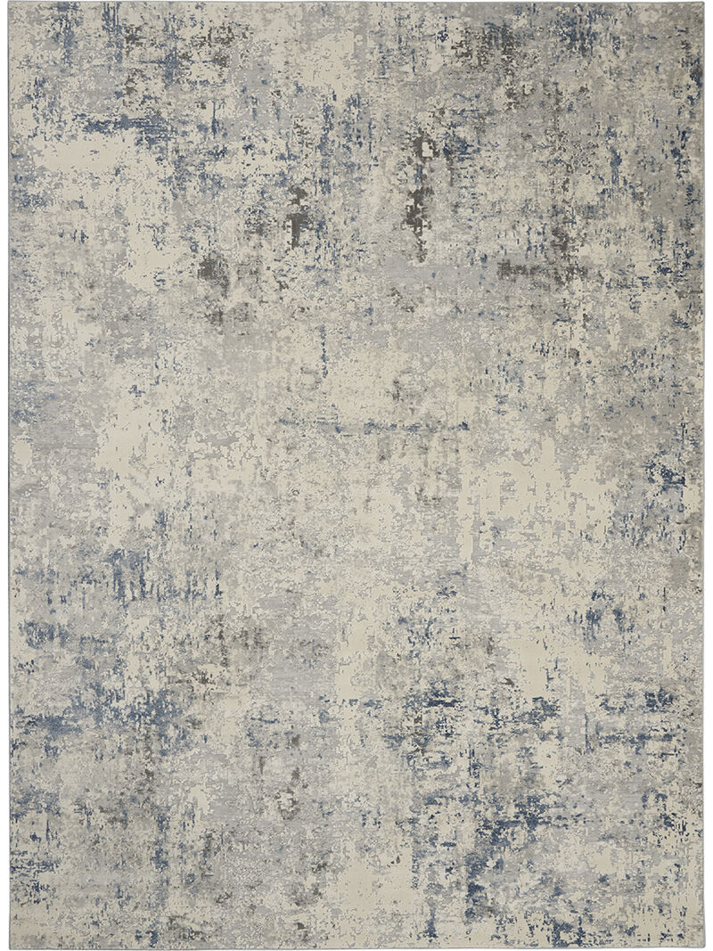 Rustic Textures RUS07 Ivory/Gray/Blue 9'3" x 12'9" Rug image number 0