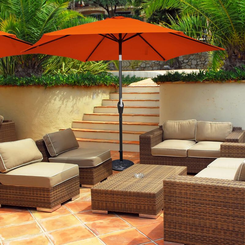 Mondawe 10 Feet Outdoor Patio Umbrella with Tilt Adjustment and Crank