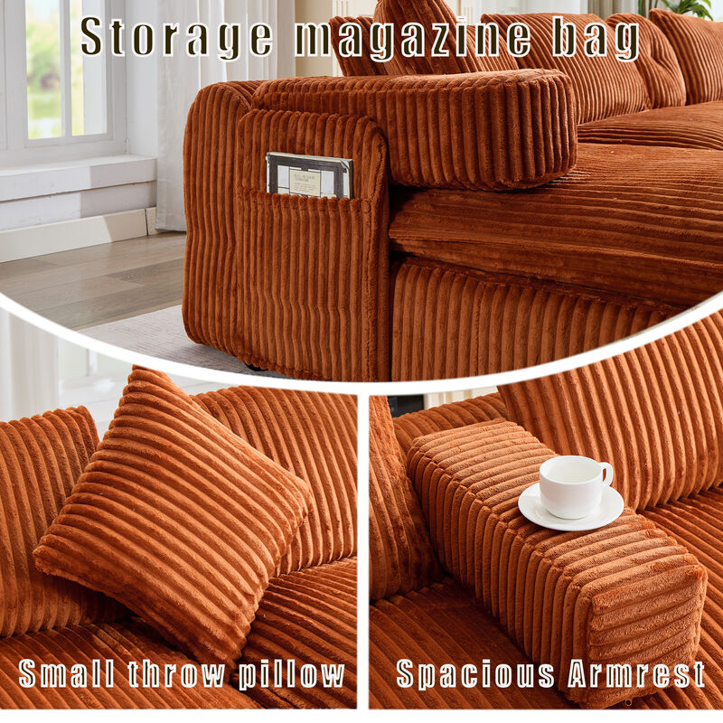 Britan 149" Oversized Sectional Couches U Shaped Couch image number 5