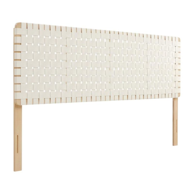 Vegan Leather King Headboard with Modern Texture and Durable Frame image number 0