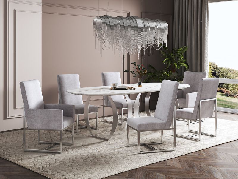 Element Light Gray Dining Chairs (Set of 6)