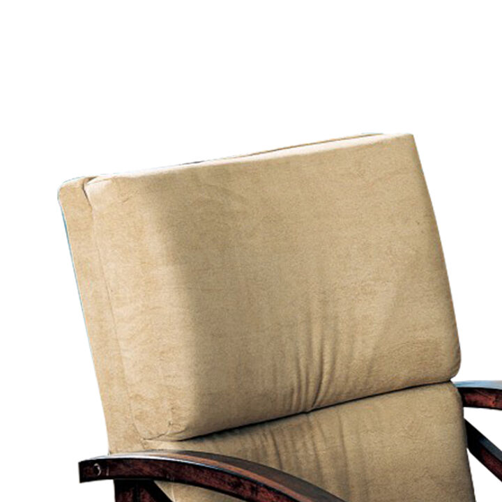 Snug  Upholstered Arm Game Chair , Brown - Benzara