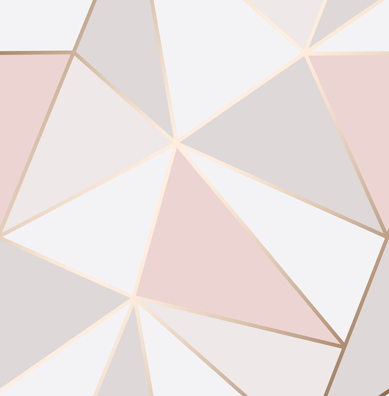 Arken Rose Gold Geometric Wallpaper image number 0