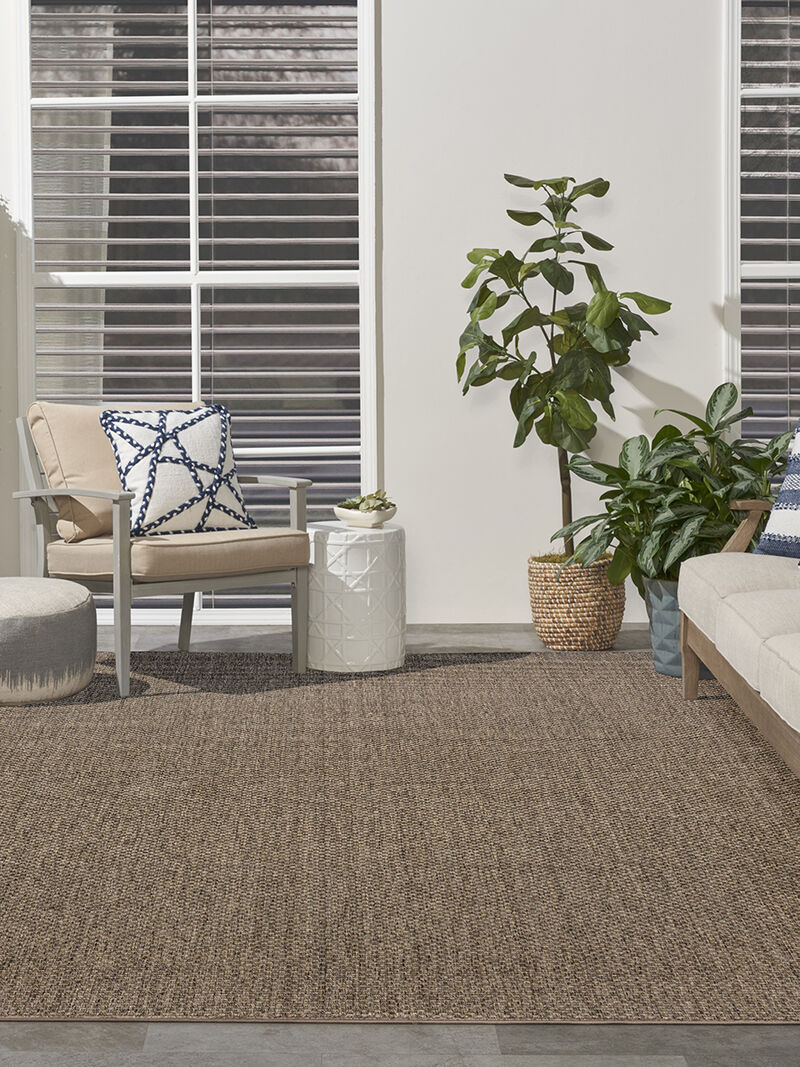 Tulum TLM03 Brown 2'2" x 10' Rug image number 1