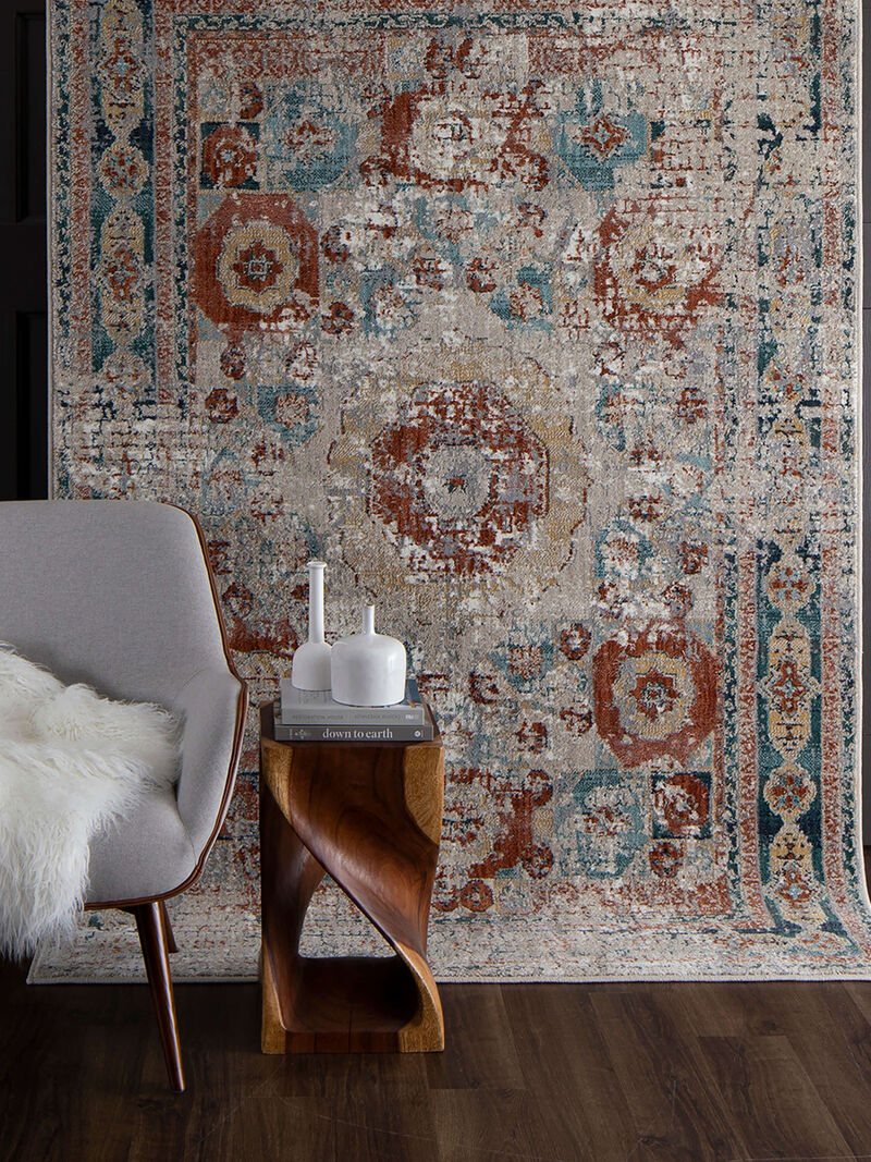 Soiree Cristales Oyster 2' x 3' Rug image number 3