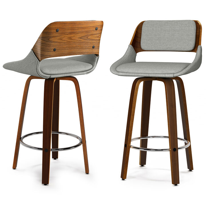 Carly Swivel Bar Stool (Set of 2)