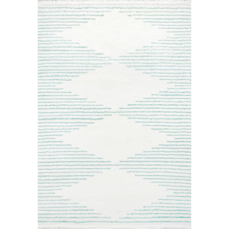 Novogratz Modern Rectangle Area Rug, Aqua, 2' X 3'