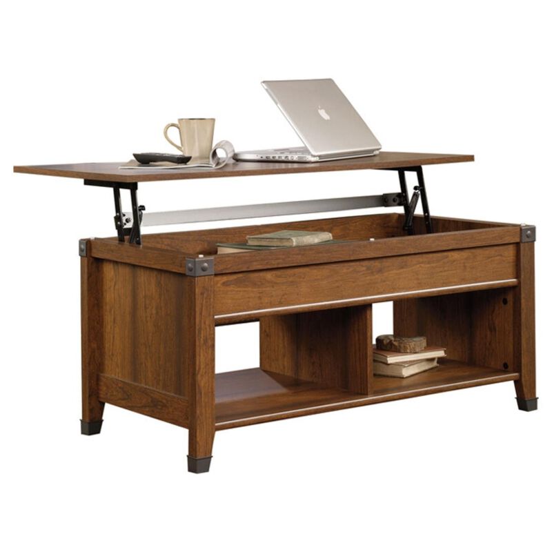 Hivvago Lift-Top Coffee Table in Washington Cherry Finish image number 0