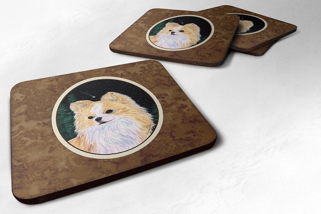 Caroline's Treasures SS8508FC Starry Night Chihuahua Foam Coasters Set of 4 (Set of 4), 3.5 H x 3.5 W, Multicolor