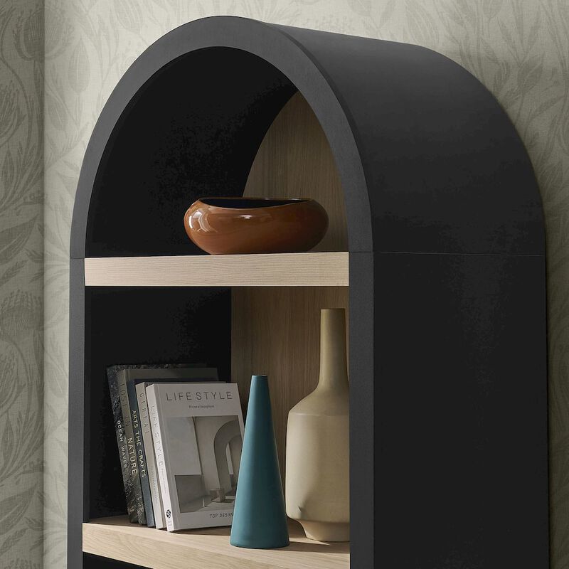 Caleb 4 Arched Display Shelf Bookcase image number 7