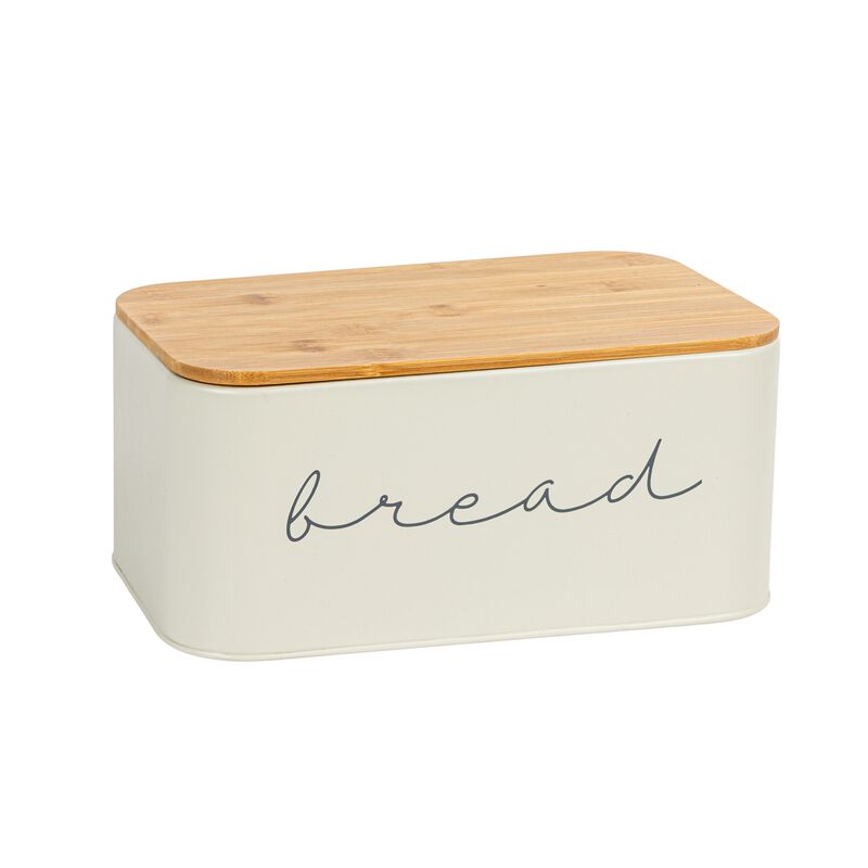 Metal "bread" Bin with Bamboo Lid image number 0
