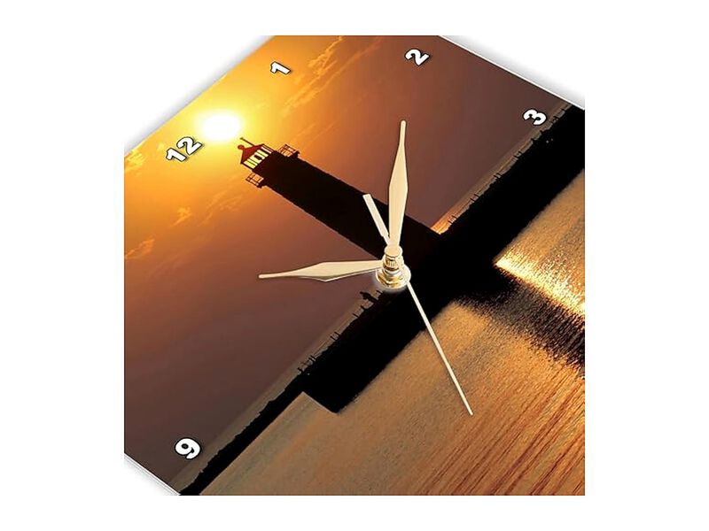 Muskegon Lighthouse Lake Michigan Ric Wall Clock 15 Inch Home Decor image number 3