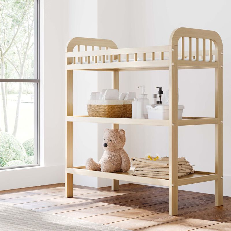 Storkcraft Pasadena Changing Table with Water-Resistant Changing Pad - Driftwood image number 3