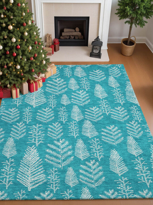 Merry & Bright MY21 Teal 8' x 10' Rug