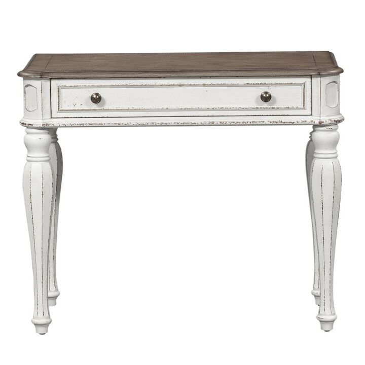 Liberty Furniture Magnolia Manor Accent Vanity Desk/Night Stand in Antique White