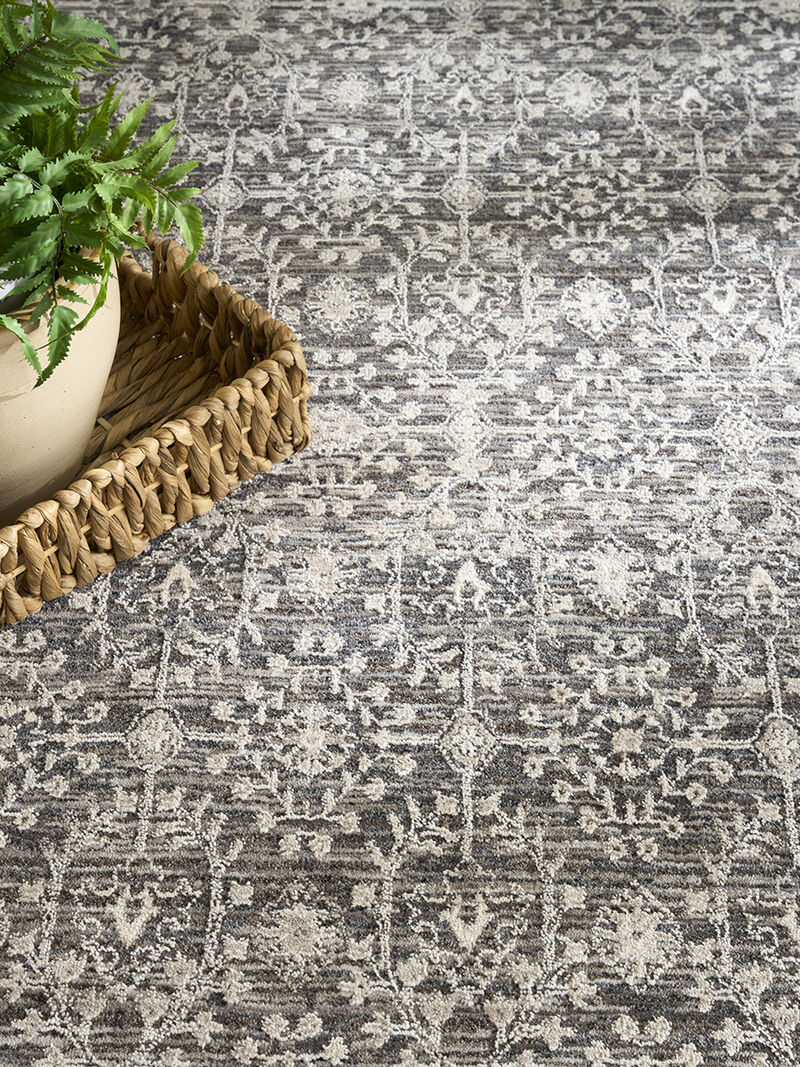 Shadows SHW04 Charcoal/Ivory 3'11" x 5'11" Rug