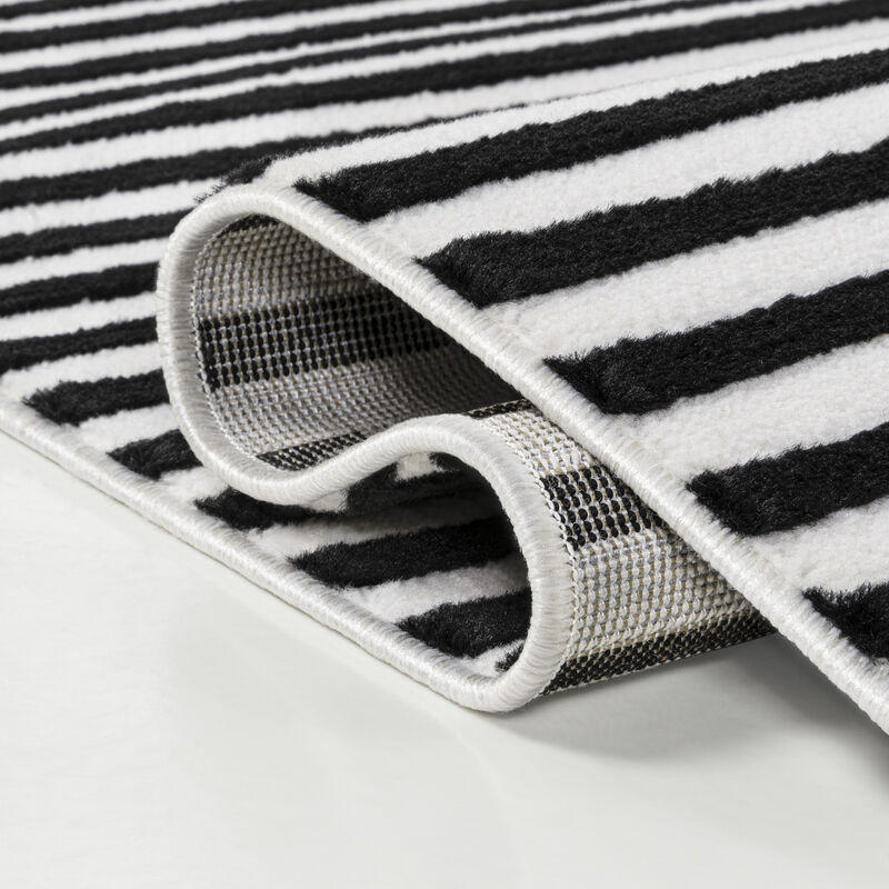 Aarhus Minimalist Scandi Striped Area Rug