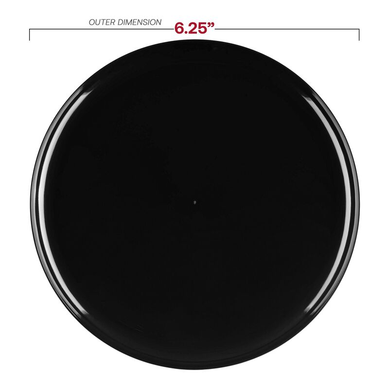 6.25" Flat Round Plastic Pastry Plates (240 Plates) image number 2