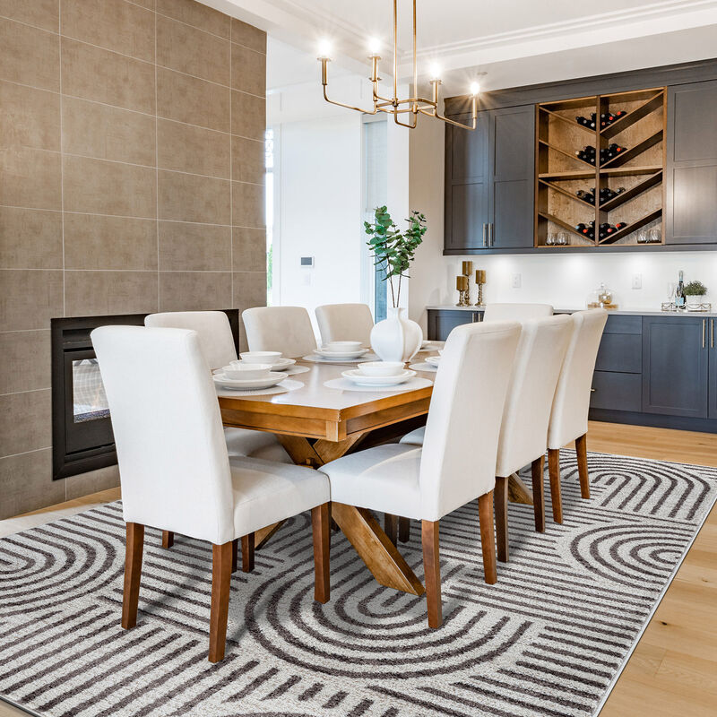 World Rug Gallery Bohemian Stipre Arch Design Area Rug:  Geometric,  Rectangle,  Low Pile,  Stain & Fade Resistant image number 8