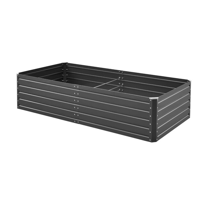 Outdoor Raised Garden Bed Metal Planter Box for Flowers Herbs image number 0