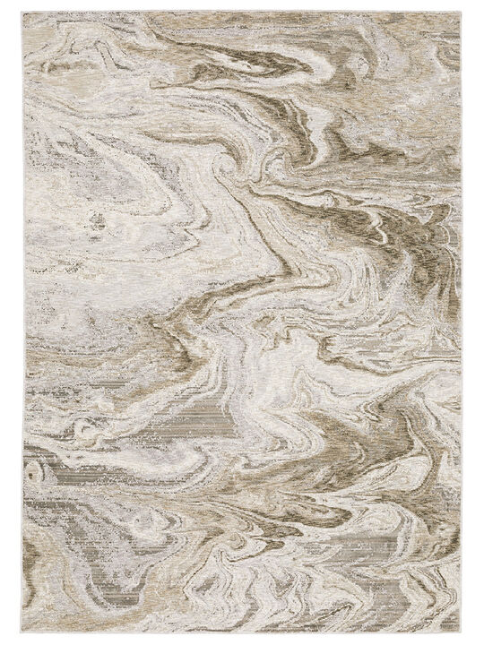 Nebulous 5'3" x 7'6" Beige Rug