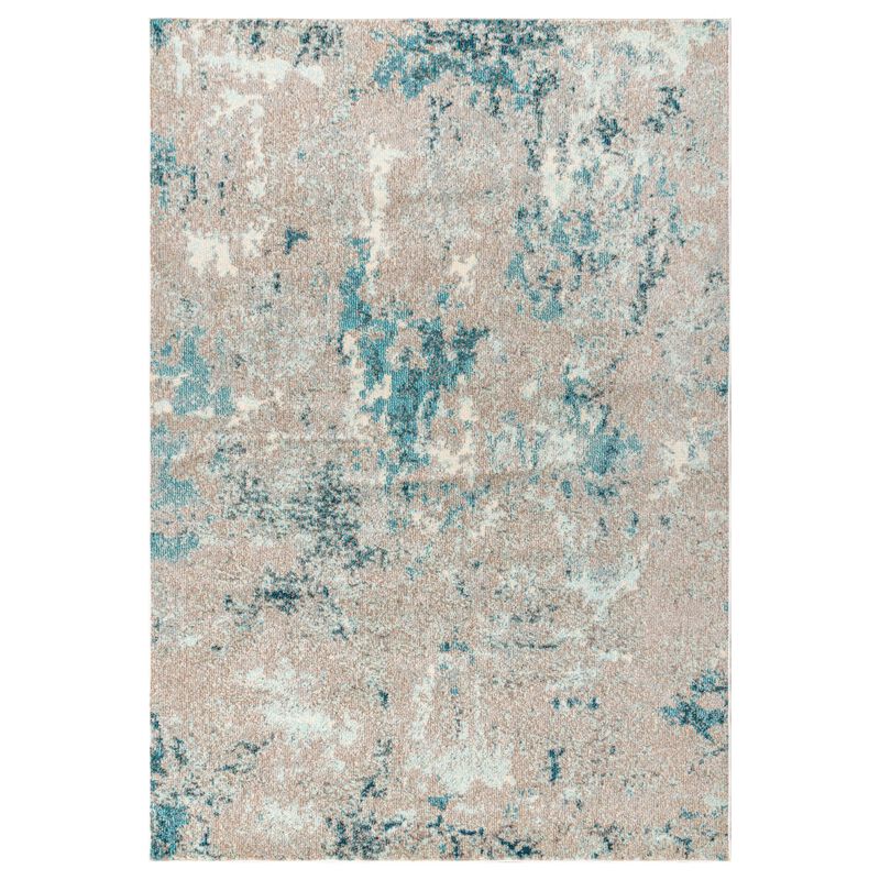 Contemporary Pop Modern Abstract Vintage Faded Area Rug