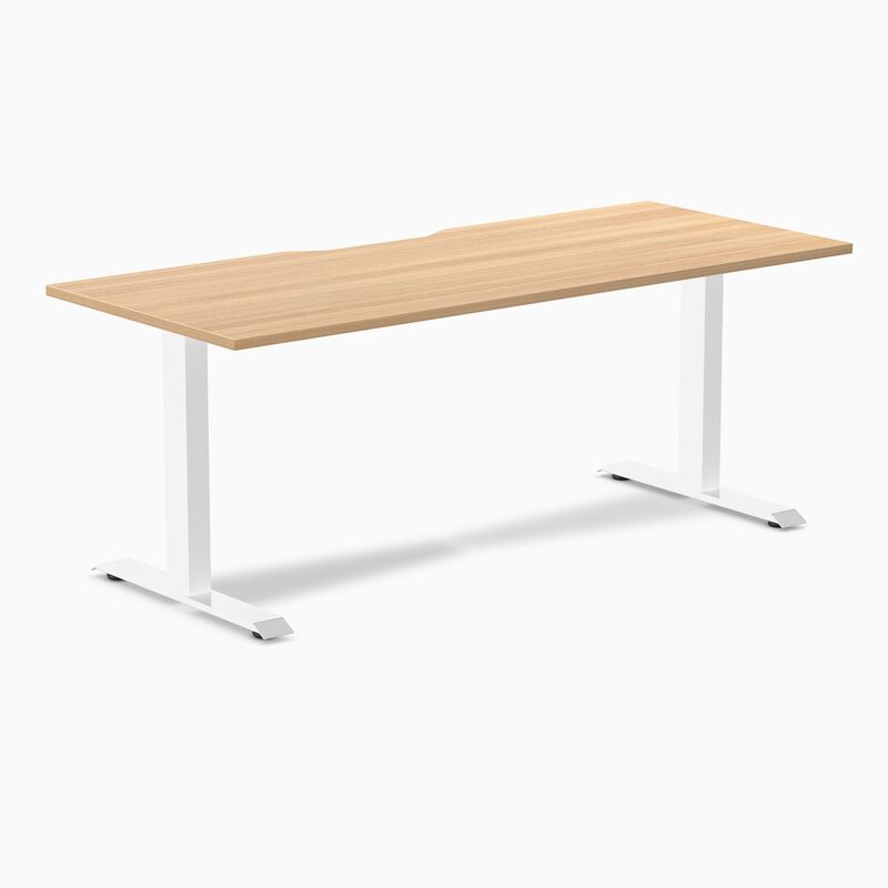Desky Zero Scalloped Laminate Office Desk image number 0