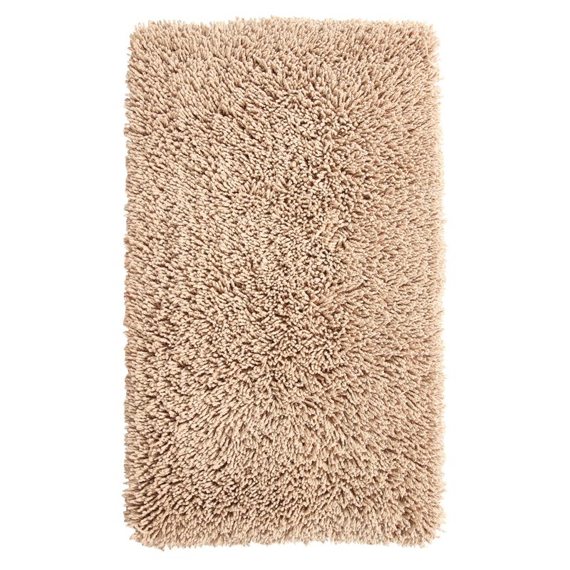 Knightsbridge Melbourne 220 GSF Non Skid Back Bath Rug 21 x 34 - Silver