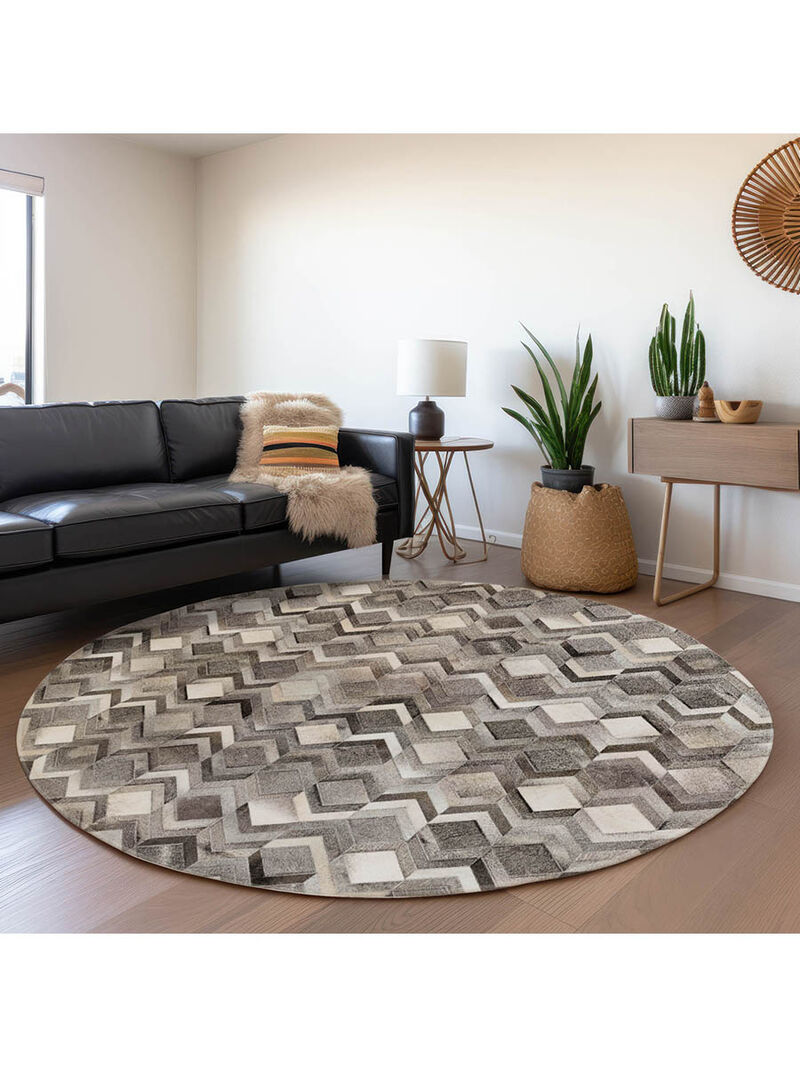 Bozeman BM5 Gray 8' Round Rug