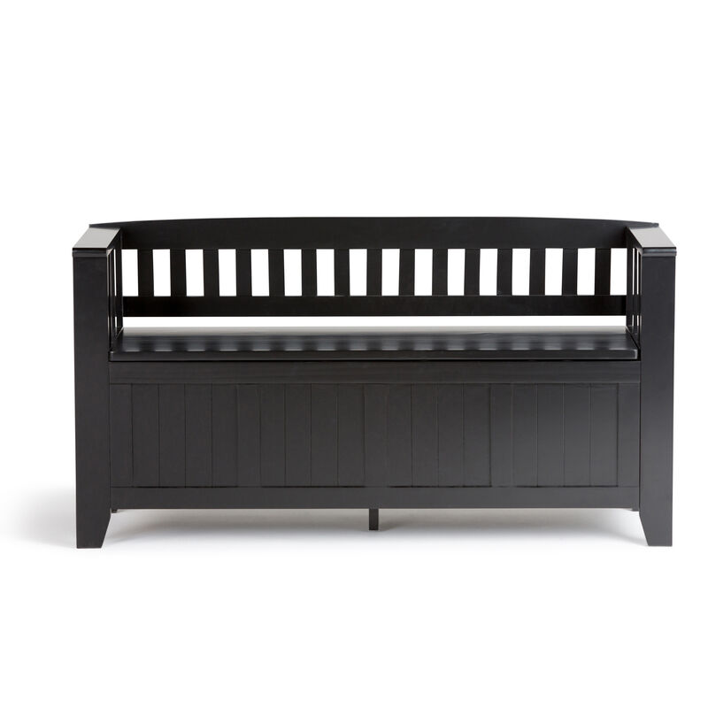 Simpli Home Acadian Entryway Storage Bench image number 2