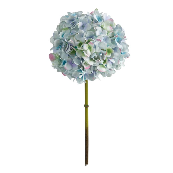 Nearly Natural 19-in Hydrangea Artificial Flower (Set of 3)