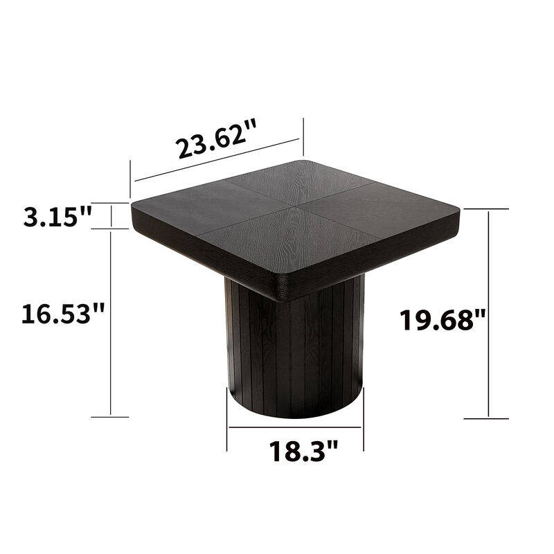 Snemda Minimalist Square Side Table image number 9