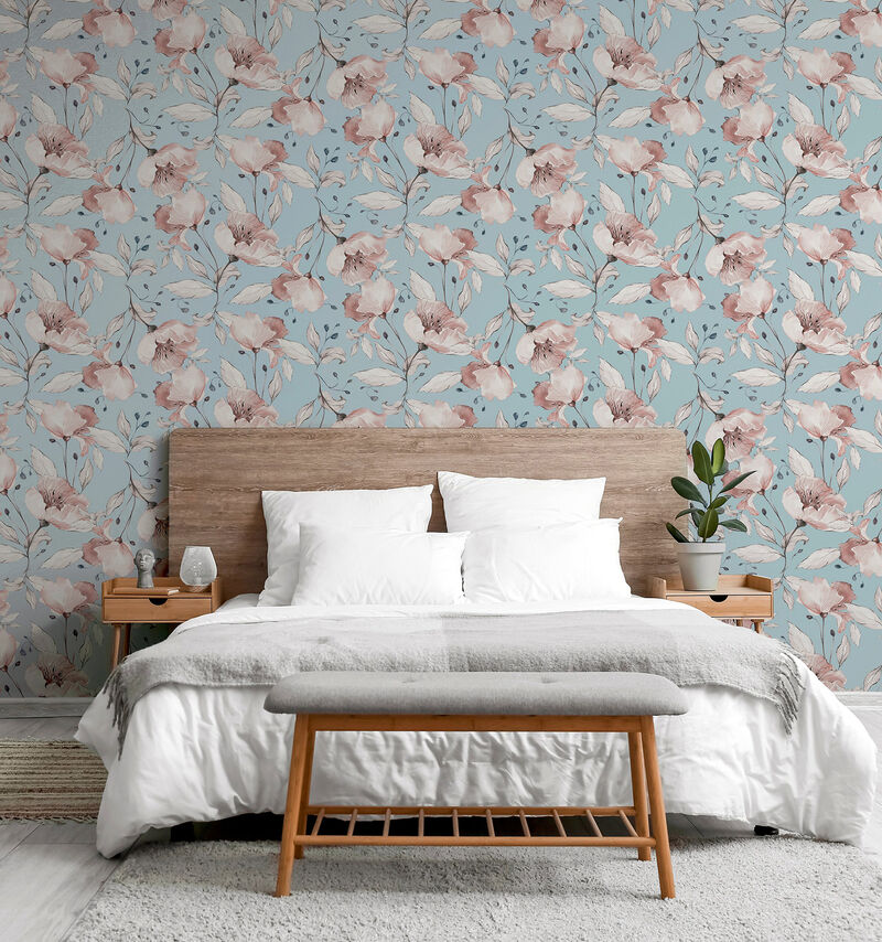 Lillian Pink Floral Wallpaper image number 5