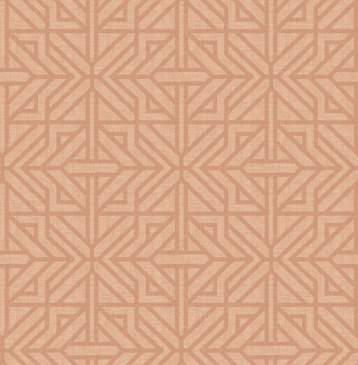 Hesper Rust Geometric Wallpaper (Set of 2)