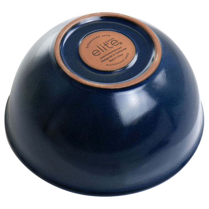 Gibson Elite Dumont 4 Piece Terracotta Bowl Set in Dark Blue