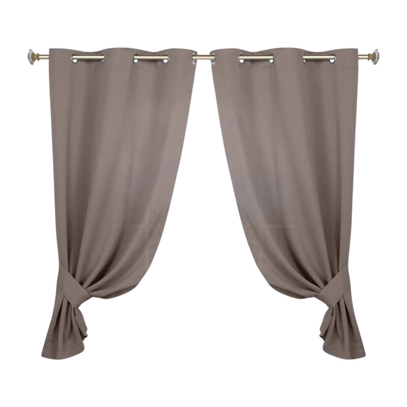 Set of 2 Classic Modern Room Darkening Blackout Curtains image number 0