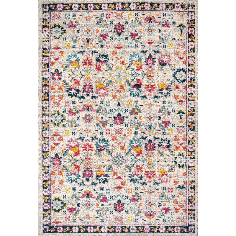 Alfombra Modern Persian Boho Floral Area Rug