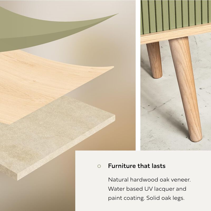 SLIDDO 53'' Sideboard with Doors and Shelves - Credenza.