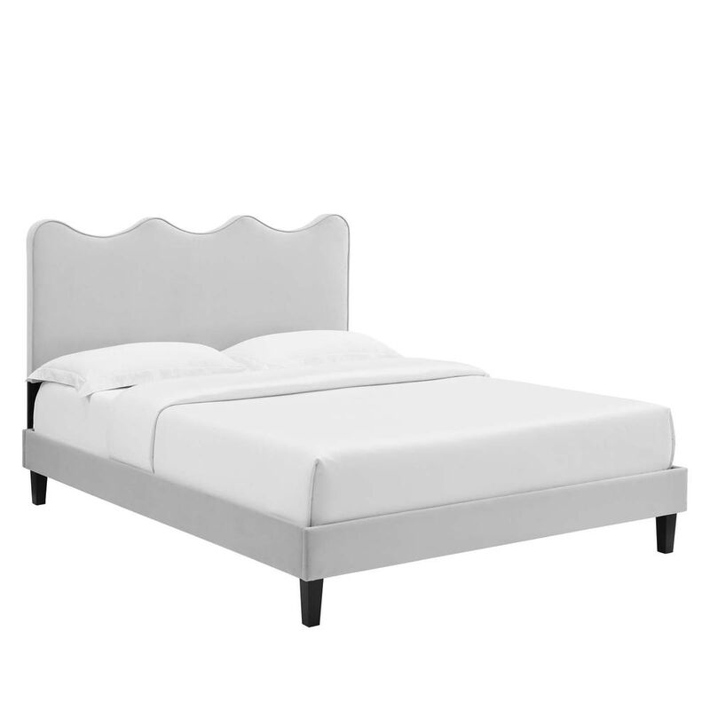 Current Performance Velvet King Platform Bed image number 0