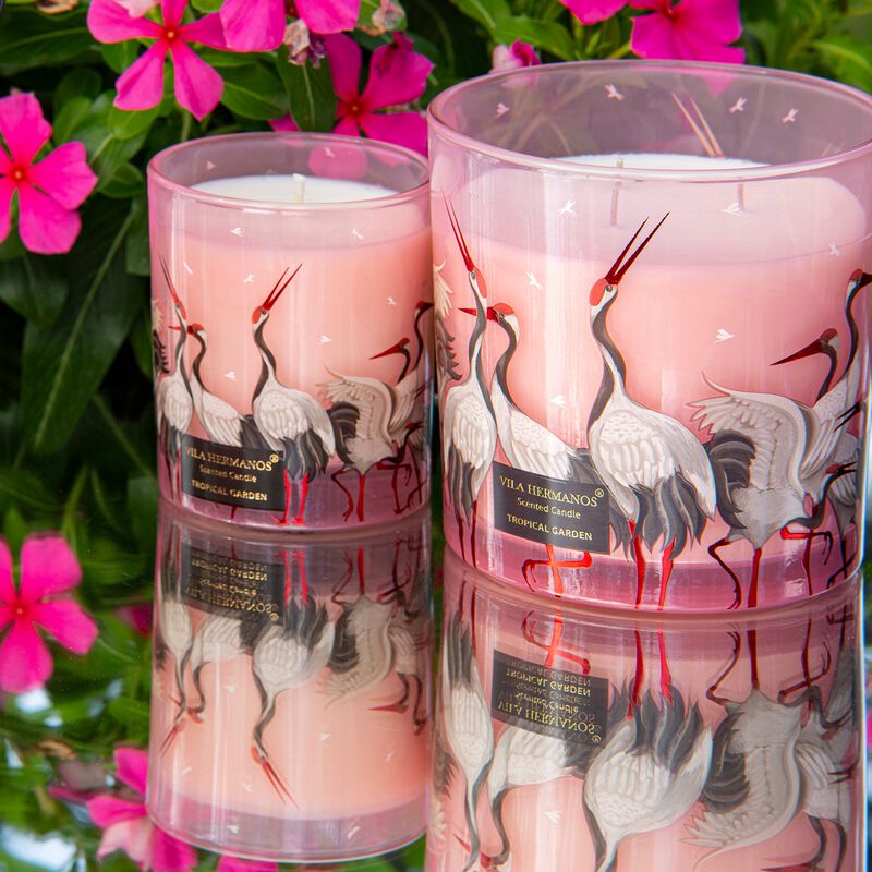 Candle in Jar JUNGLETOPIA FLAMINGO PINK 650gr image number 2