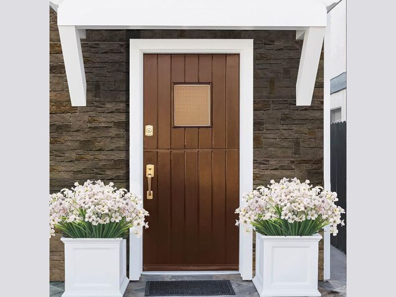 20 Bundle Artificial Outdoor Plants UV Resistant Window Box Decor image number 1