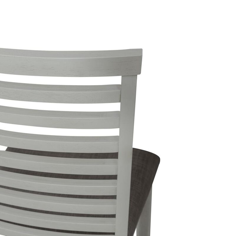 Liberty Furniture Uph Ladder Back Side Chair (RTA) - Set of 2 Transitional White image number 3