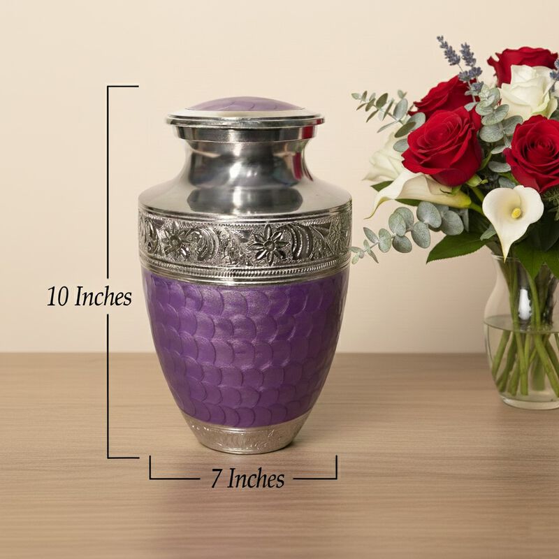 Engraved Memorial Urn with Textured image number 5