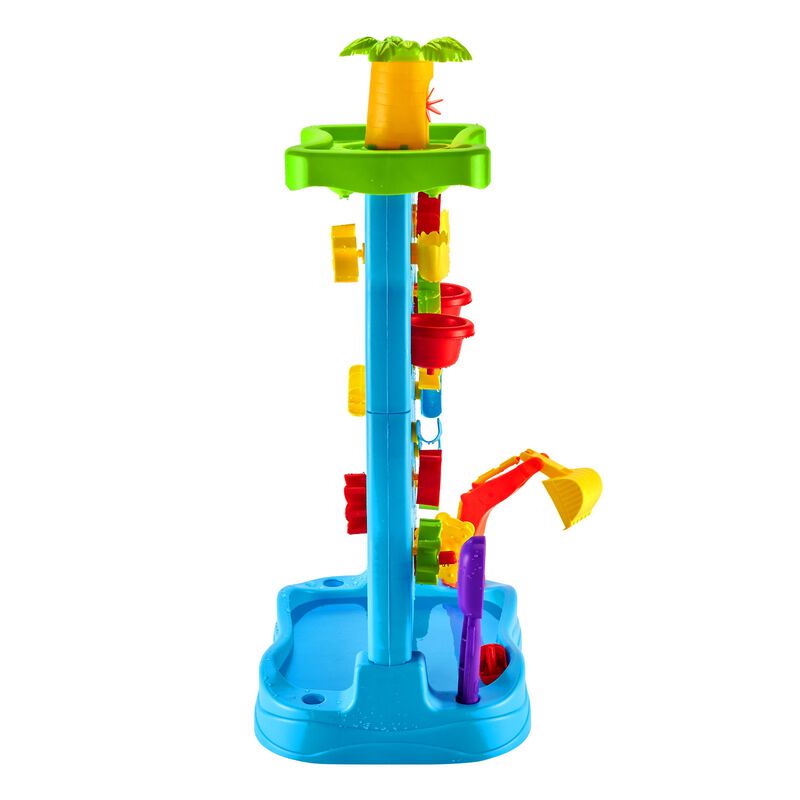 Kids Sand and Water Table, Double-Sided Sensory Activity Table with Accessories image number 9