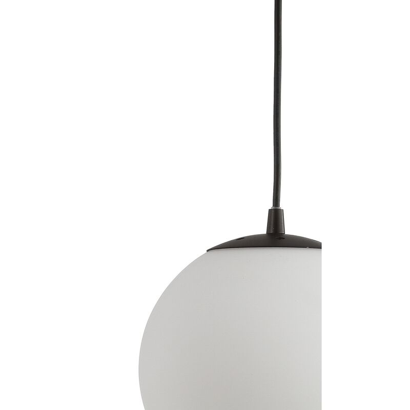Bleecker 7.75" Metal/Glass Globe LED Pendant