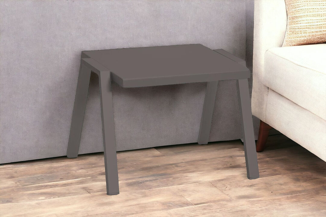 Modern Aluminum End Table &ndash; Lightweight Metal Accent for Indoors or Outdoors