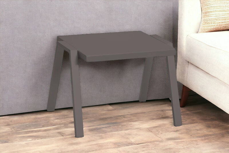 Modern Aluminum End Table &ndash; Lightweight Metal Accent for Indoors or Outdoors